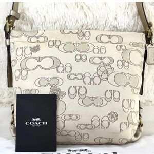 Coach Signature Shimmer Shoulder Bag/Crossbody EUC